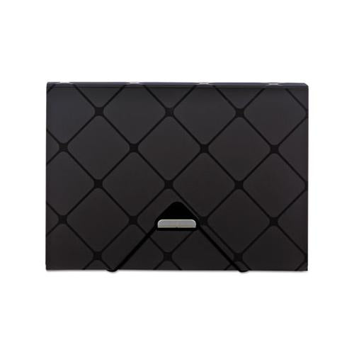 Poly Expanding File, 1.5" Expansion, 13 Sections, 1-13-cut Tab, Letter Size, Black