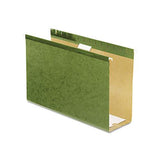 Extra Capacity Reinforced Hanging File Folders With Box Bottom, Legal Size, 1-5-cut Tab, Standard Green, 25-box