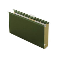 Ready-tab Extra Capacity Reinforced Colored Hanging Folders, Legal Size, 1-6-cut Tab, Standard Green, 20-box