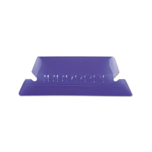 Transparent Colored Tabs For Hanging File Folders, 1-5-cut Tabs, Violet, 2" Wide, 25-pack