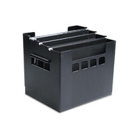 Portable Desktop File With Hanging Folders, Letter Size, 10" Long, Black