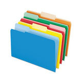 Interior File Folders, 1-3-cut Tabs, Legal Size, Assorted, 100-box