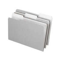 Interior File Folders, 1-3-cut Tabs, Legal Size, Gray, 100-box