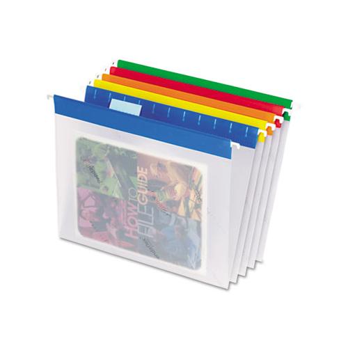 Poly Hanging Folders, Letter Size, 1-5-cut Tab, Assorted, 25-box