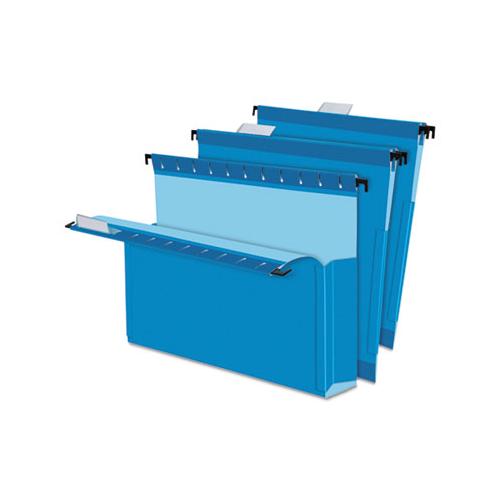 Surehook Reinforced Extra-capacity Hanging Box File, Letter Size, 1-5-cut Tab, Blue, 25-box