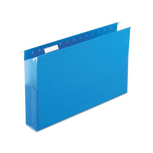 Surehook Reinforced Extra-capacity Hanging Box File, Legal Size, 1-5-cut Tab, Blue, 25-box