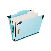 Hanging Classification Folders With Dividers, Legal Size, 2 Dividers, 2-5-cut Tab, Blue