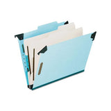 Hanging Classification Folders With Dividers, Legal Size, 2 Dividers, 2-5-cut Tab, Blue