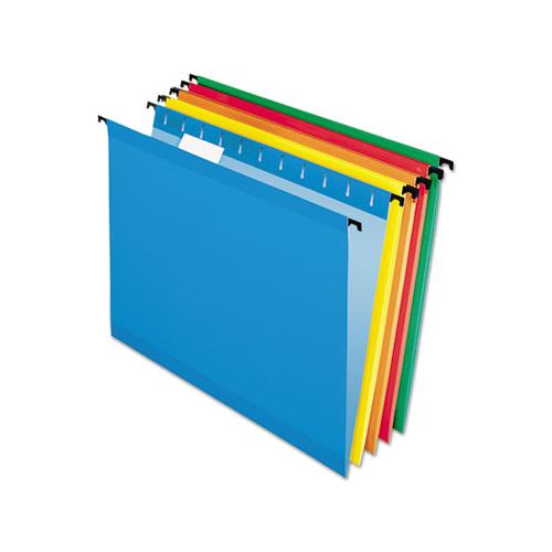 Surehook Hanging Folders, Letter Size, 1-5-cut Tab, Assorted, 20-box