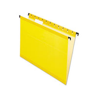 Surehook Hanging Folders, Letter Size, 1-5-cut Tab, Yellow, 20-box