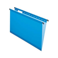 Surehook Hanging Folders, Legal Size, 1-5-cut Tab, Blue, 20-box