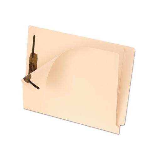 Smartshield End Tab 2-fastener Folders, Straight Tab, Letter Size, Manila, 50-box