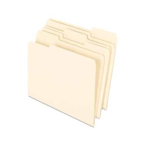 Earthwise By 100% Recycled Manila File Folders, 1-3-cut Tabs, Letter Size, 100-box