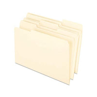 Earthwise By 100% Recycled Manila File Folders, 1-3-cut Tabs, Legal Size, 100-box