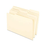 Earthwise By 100% Recycled Manila File Folders, 1-3-cut Tabs, Legal Size, 100-box