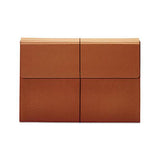 Expanding Wallet, 3.5" Expansion, 1 Section, Tabloid Size, Brown