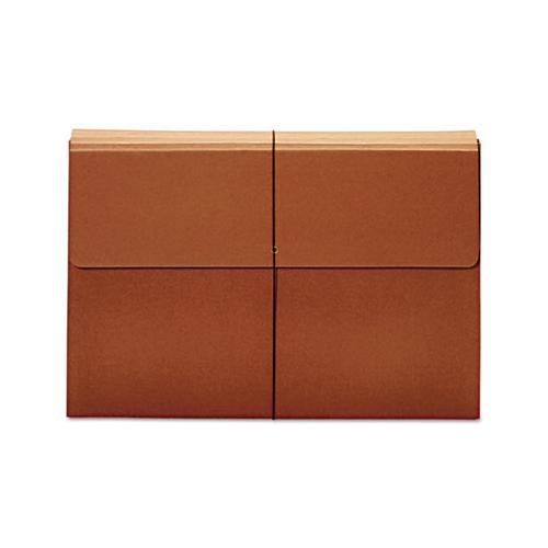 Expanding Wallet, 3.5" Expansion, 1 Section, Tabloid Size, Brown