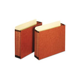 File Cabinet Pockets, 3.5" Expansion, Letter Size, Redrope, 10-box