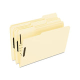Manila Folders With Two Fasteners, 1-3-cut Tabs, Legal Size, 50-box