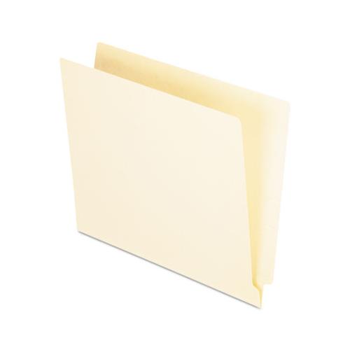 Manila End Tab Folders, 9.5" Front, 1-ply Straight Tabs, Letter Size, 100-box