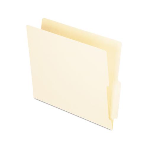 Manila End Tab Folders, 9.5" Front, 2-ply Straight Tabs, Letter Size, 100-box