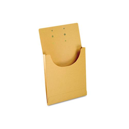 Expandable Kraft Retention Jackets, Straight Tab, Letter-legal Size, Brown, 100-box
