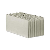 Top Tab A-z File Guides, 1-5-cut Top Tab, A To Z, 8.5 X 14, Gray, 25-set