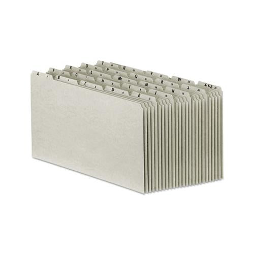 Top Tab A-z File Guides, 1-5-cut Top Tab, A To Z, 8.5 X 14, Gray, 25-set