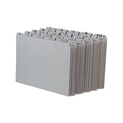 Top Tab A-z File Guides, 1-5-cut Top Tab, A To Z, 8.5 X 11, Gray, 25-set
