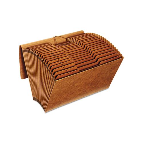 Heavy-duty Expanding File, 21 Sections, 1-3-cut Tab, Legal Size, Redrope