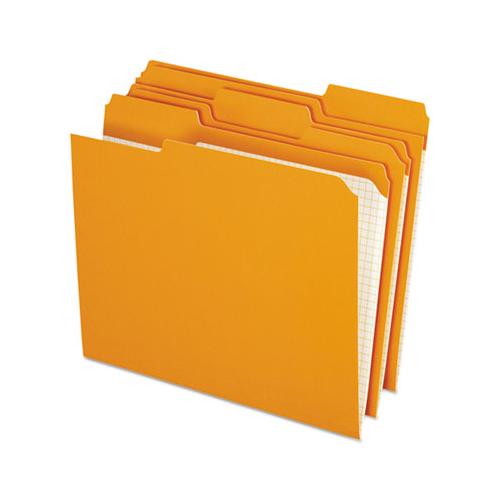 Double-ply Reinforced Top Tab Colored File Folders, 1-3-cut Tabs, Letter Size, Orange, 100-box