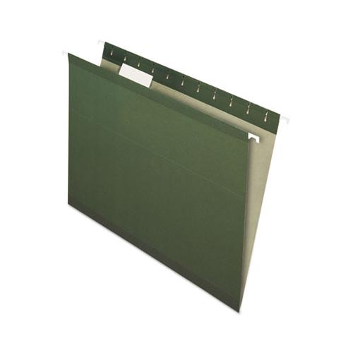 Earthwise By Pendaflex 100% Recycled Colored Hanging File Folders, Letter Size, 1-5-cut Tab, Standard Green, 25-box