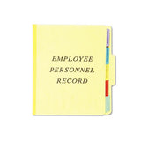 Vertical Style Personnel Folders, 1-3-cut Tabs, Center Position, Letter Size, Yellow