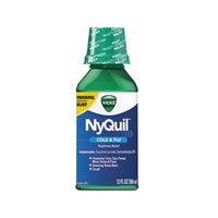 Nyquil Cold & Flu Nighttime Liquid, 12 Oz Bottle, 12-carton