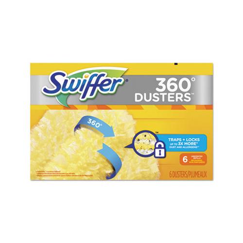 Heavy Duty Dusters Refill, Dust Lock Fiber, Yellow, 6-box