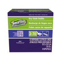 Dry Refill Cloths, White, 10 5-8" X 8", 32-box, 6 Boxes-carton