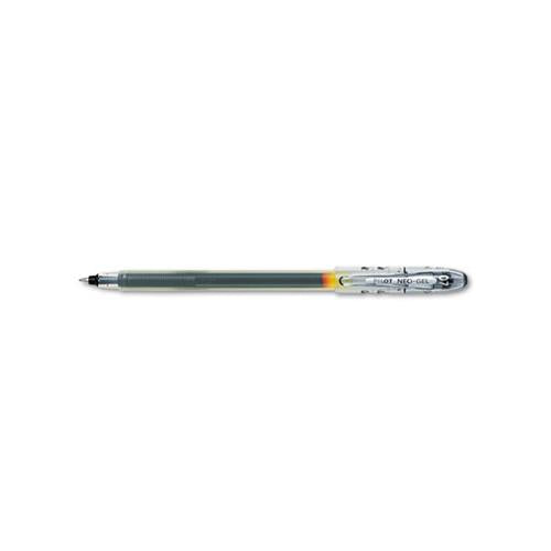 Neo-gel Stick Gel Pen, Fine 0.7mm, Black Ink-barrel, Dozen