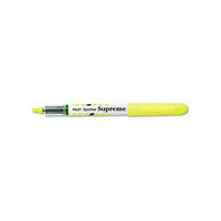 Spotliter Supreme Highlighter, Chisel Tip, Fluorescent Yellow, Dozen