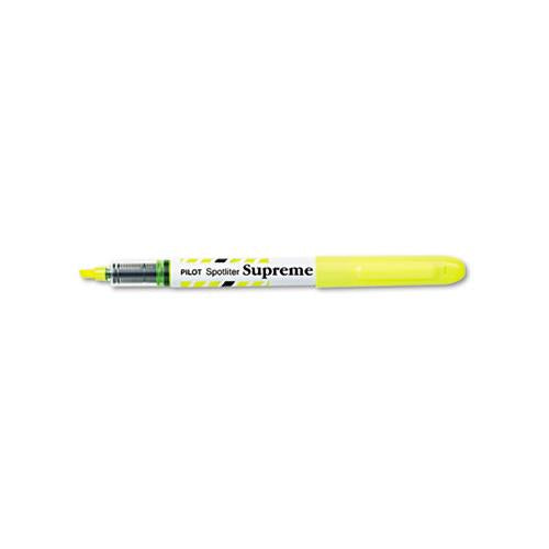 Spotliter Supreme Highlighter, Chisel Tip, Fluorescent Yellow, Dozen