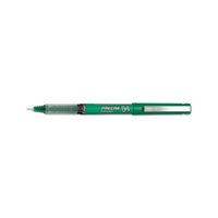 Precise V5 Stick Roller Ball Pen, Extra-fine 0.5mm, Green Ink-barrel, Dozen