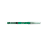 Precise V5 Stick Roller Ball Pen, Extra-fine 0.5mm, Green Ink-barrel, Dozen