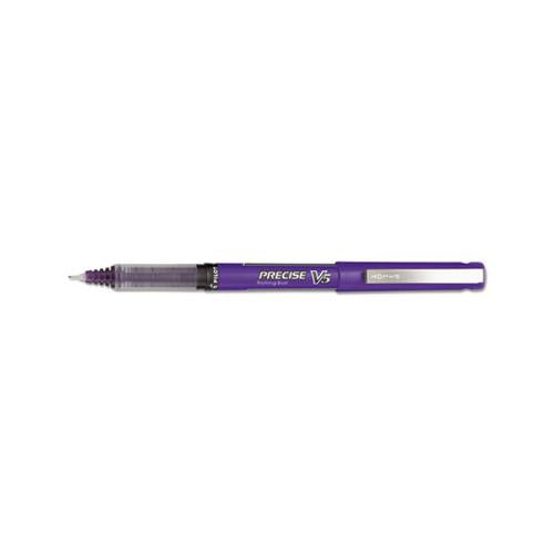 Precise V5 Stick Roller Ball Pen, 0.5mm, Purple Ink-barrel, Dozen