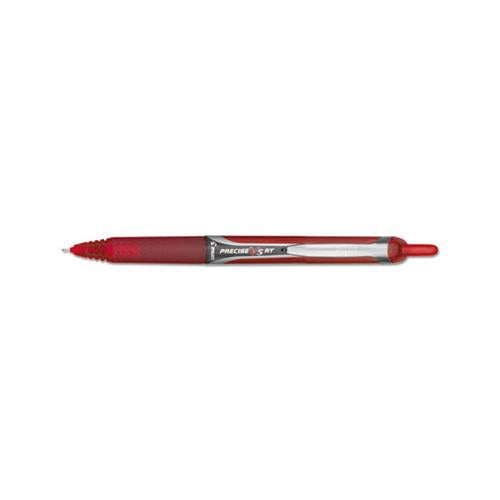 Precise V5rt Retractable Roller Ball Pen, Extra-fine 0.5mm, Red Ink, Red Barrel