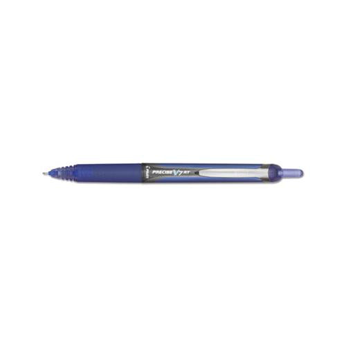 Precise V7rt Retractable Roller Ball Pen, Fine 0.7mm, Blue Ink, Blue Barrel