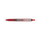 Precise V7rt Retractable Roller Ball Pen, Fine 0.7mm, Red Ink, Red Barrel