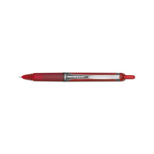 Precise V7rt Retractable Roller Ball Pen, Fine 0.7mm, Red Ink, Red Barrel