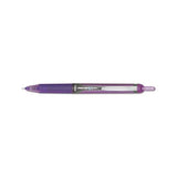 Precise V7rt Retractable Roller Ball Pen, Fine 0.7mm, Purple Ink, Purple Barrel