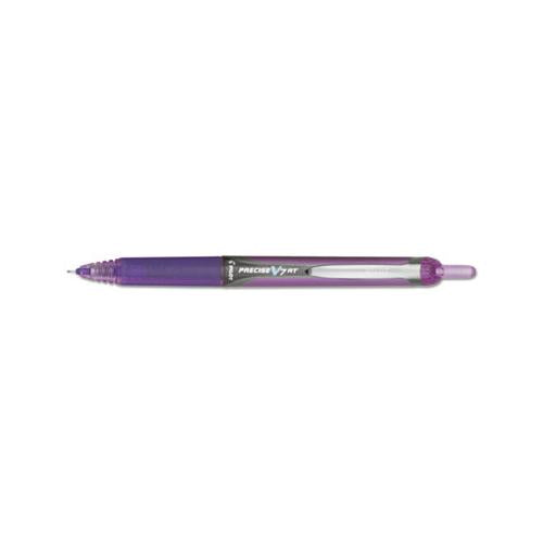 Precise V7rt Retractable Roller Ball Pen, Fine 0.7mm, Purple Ink, Purple Barrel