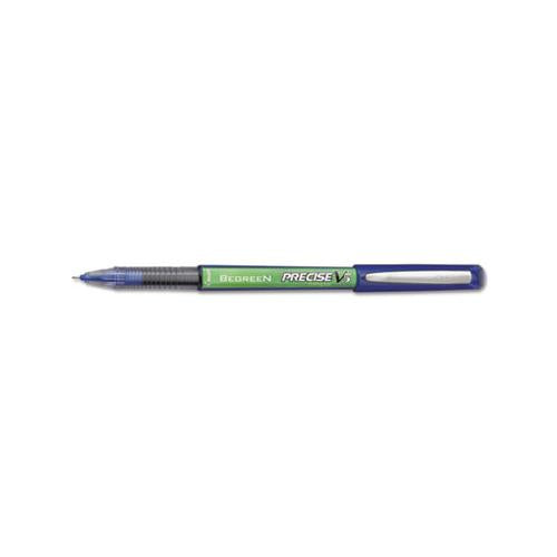 Precise V5 Begreen Stick Roller Ball Pen, 0.5mm, Blue Ink-barrel, Dozen
