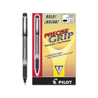 Precise Grip Stick Roller Ball Pen, Bold 1mm, Black Ink, Black Barrel